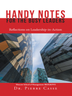 Handy Notes for the Busy Leaders: Reflections on Leadership-In-Action