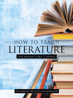 How to Teach Literature: Introductory Course