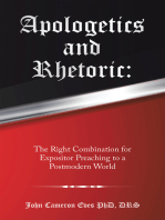 Apologetics and Rhetoric:: The Right Combination for Expositor Preaching to a Postmodern World