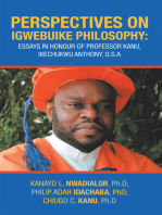 Perspectives on Igwebuike Philosophy:: Essays in Honour of Professor Kanu, Ikechukwu Anthony, O.S.A