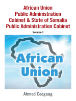 African Union Public Administration Cabinet & State of Somalia Public Administration Cabinet: Volume I