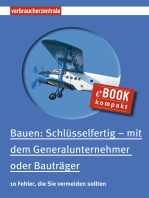 Bauen: Schlüsselfertig – mit dem Generalunternehmer oder Bauträger: 10 Fehler, die Sie vermeiden sollten