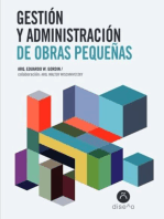 Gestión y administración de obras pequeñas