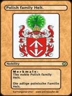 The noble Polish family Helt. Die adlige polnische Familie Helt.