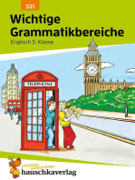 Wichtige Grammatikbereiche. Englisch 5. Klasse: Übungs- und Trainingsbuch mit herausnehmbaren Lösungsteil für das 1. Englischjahr