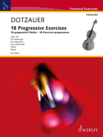18 Progressive Exercises: Op. 120: for Cello