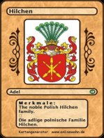 The noble Polish Hilchen family. Die adlige polnische Familie Hilchen.