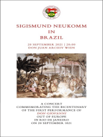 Sigismund Neukomm in Brazil: A Concert Commemorating the Bicentenary of the first performance of DON GIOVANNI out of Europe in Rio de Janeiro on 20 September 1821