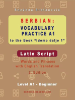 Serbian: Vocabulary Practice A1 to the Book “Idemo dalje 1” - Latin Script: Serbian Reader