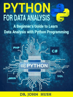 Python for Data Analysis : A Beginner’s Guide to Learn Data Analysis with Python Programming.