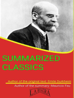 Emile Durkheim: Summarized Classics: SUMMARIZED CLASSICS