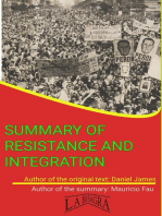 Summary Of "Resistance And Integration. Peronism And Argentinian Working Class, 1946-1976" By Daniel James: UNIVERSITY SUMMARIES