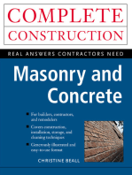 Masonry and Concrete