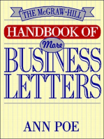 The McGraw-Hill Handbook of More Business Letters