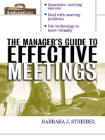 The Manager's Guide to Effective Meetings