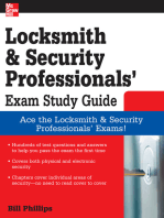 Locksmith and Security Professionals' Exam Study Guide