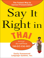 Say It Right in Thai: The Fastest Way to Correct Pronunciation