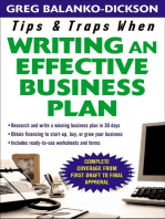 Tips and Traps For Writing an Effective Business Plan