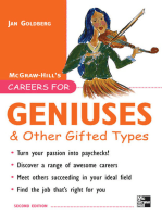 Careers for Geniuses & Other Gifted Types