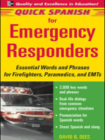Quick Spanish for Emergency Responders Package