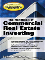The Handbook of Commercial Real Estate Investing: State of the Art Standards for Investment Transactions, asset Management, and Financial Reporting