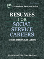 Resume for Social Service Careers