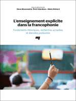 L' enseignement explicite dans la francophonie: Fondements théoriques, recherches actuelles et données probantes