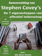 Samenvatting van Stephen R Covey’s De 7 Eigenschappen van Effectief Leiderschap