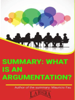 Summary: What Is Argumentation?: UNIVERSITY SUMMARIES