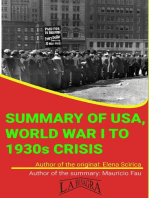 Summary Of "USA, World War I To 1930s Crisis" By Elena Scirica: UNIVERSITY SUMMARIES