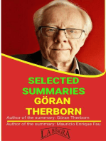 Göran Therborn: Selected Summaries: SELECTED SUMMARIES