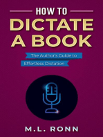 How to Dictate a Book