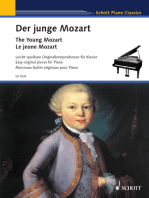 The Young Mozart: Easy original pieces for piano, written by Mozart at the age of six and eight years