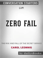 Zero Fail: The Rise and Fall of the Secret Service by Carol Leonnig: Conversation Starters