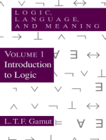 Logic, Language, and Meaning, Volume 1: Introduction to Logic