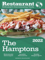 2022 The Hamptons - The Restaurant Enthusiast’s Discriminating Guide