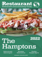 2022 The Hamptons: The Restaurant Enthusiast’s Discriminating Guide