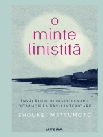 O MINTE LINIȘTITĂ. Învățături budiste pentru dobândirea păcii interioare