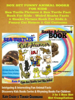 Sea Turtle Pictures & Sea Turtle Fact Book For Kids - Weird Snake Facts & Snake Picture Book For Kids & Cat Humor