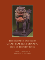 The Recorded Sayings of Chan Master Fenyang Wude