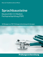Sprachbausteine Deutsch B2-C1 Medizin Fachsprachprüfung (FSP): Übungen zur FSP-Prüfungsvorbereitung mit Lösungen