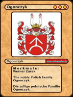 The noble Polish family Ogonczyk. Die adlige polnische Familie Ogonczyk.