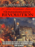 20 First Legislative Acts of the Russian Bolshevik Revolution. Illustrated