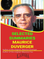 Maurice Duverger: Selected Summaries: SELECTED SUMMARIES