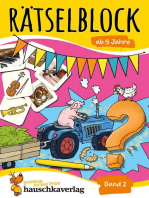 Rätselblock ab 5 Jahre, Band 2: Kunterbunter Rätselspaß: Labyrinthe, Fehler finden, Suchbilder, Sudokus u.v.m.