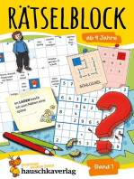 Rätselblock ab 9 Jahre, Band 1: Kunterbunter Rätselspaß: Labyrinthe, Fehler finden, Kreuzworträtsel, Sudokus, Logicals u.v.m.