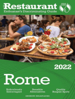 2022 Rome - The Restaurant Enthusiast’s Discriminating Guide