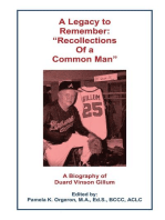 A Legacy to Remember: "Recollections of a Common Man"