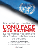 L'ONU face aux victimes: La compétence pénale des États contributeurs de troupes