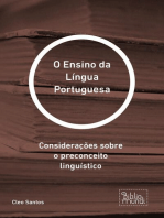 O Ensino da Língua Portuguesa: Considerações sobre o preconceito linguístico